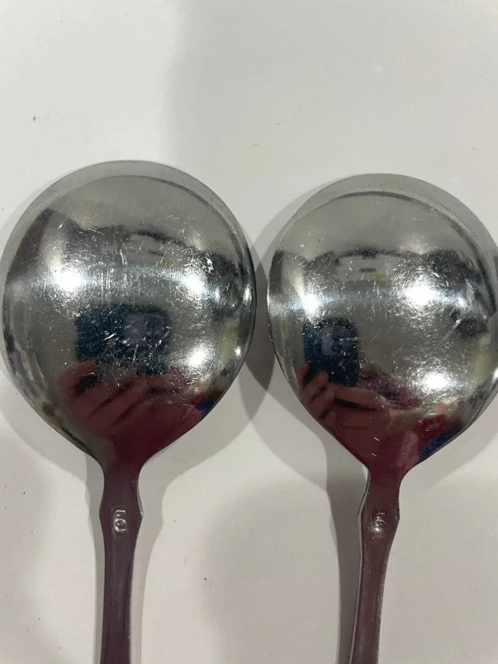 VTG 6 Oneida Royal Provencial 56 Silver Plate Soup Spoons Fiddler Pattern MCM